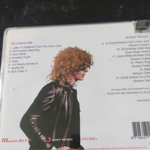 Ian Hunter All-American Alien Boy CD like new, rock