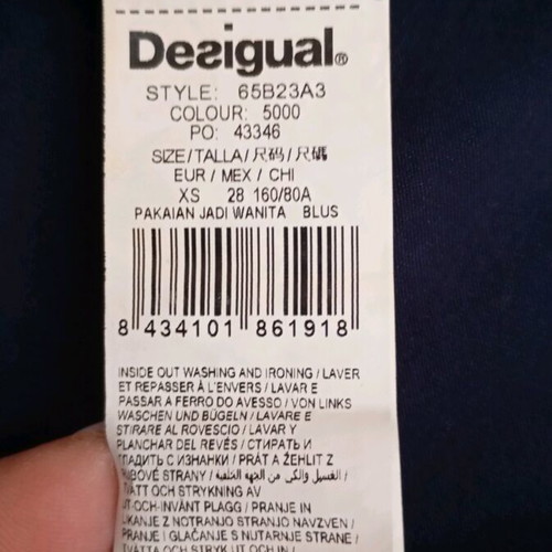 Μπλούζα Desigual καλοκαιρινή σε XS σαν καινούργιο, πολύχρωμη