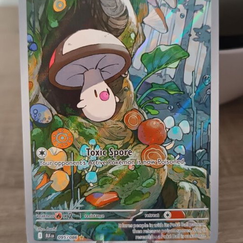 Foongus Illustration Rare Black Bolt Pokémon TCG card near mint