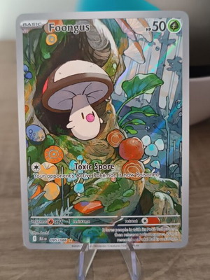 Foongus Illustration Rare Black Bolt Pokémon TCG card near mint
