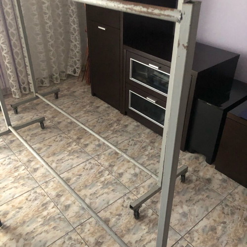Clothes rail used, dimensions 1.56x1.20, 2 pieces