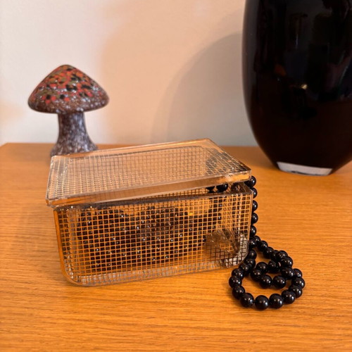 Crystal decorative box used from 1960 with lid