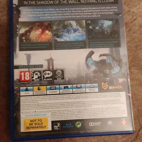 Kill Zone Shadow Fall PlayStation 4 game like new