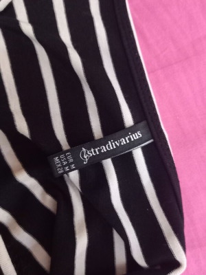 Stradivarius jumpsuit like new, black and white, size M
