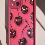 iPhone 13 case used with cherry design