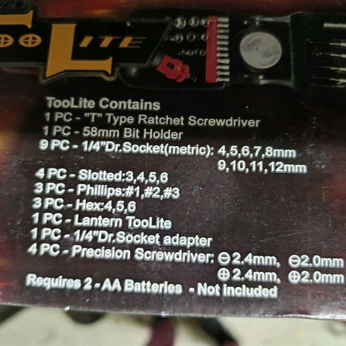 Tool set with flashlight new