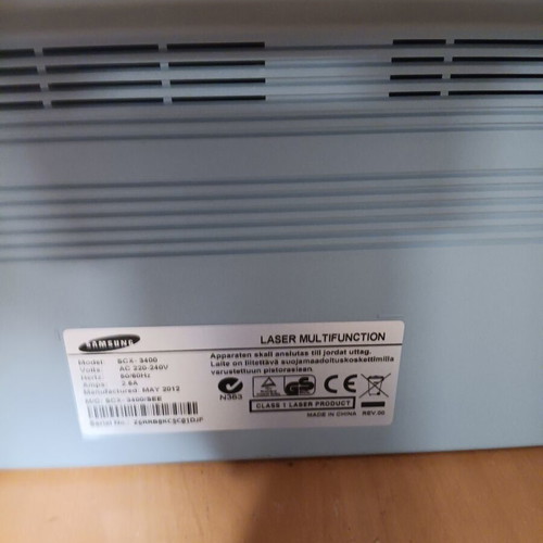 Samsung SCX-3400 laser multifunction printer used with toner 1.8K pages