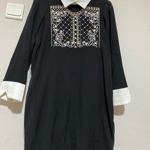 Relish mini dress used with collar and cuff detail