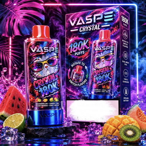 Crystal Vape 180000 Puffs Premium Edition 8-in-1 Flavors