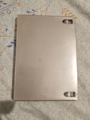 PlayStation 2 CD case platinum silver like new with memory card slot