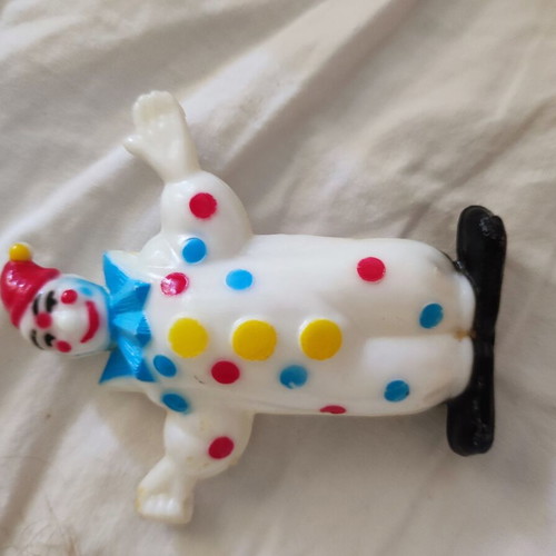 Clown vintage cake decor used