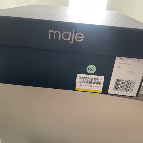 Maje platform sandals new, size 40, white