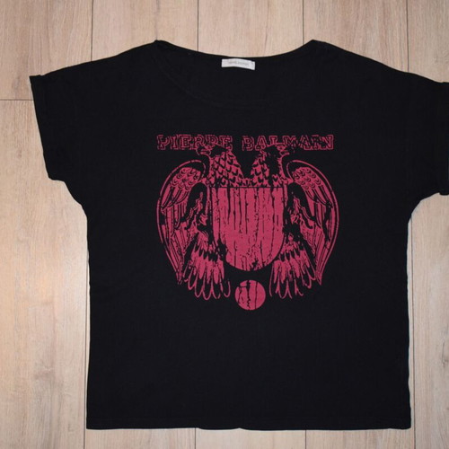 Pierre Balmain t-shirt size M used, black and red