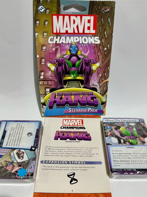 Marvel Champions LCG The One and Future Kang Scenario Pack like new, sealed cards
