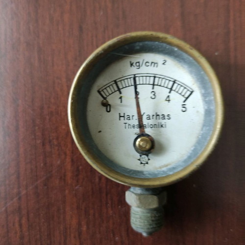Antique pressure gauge