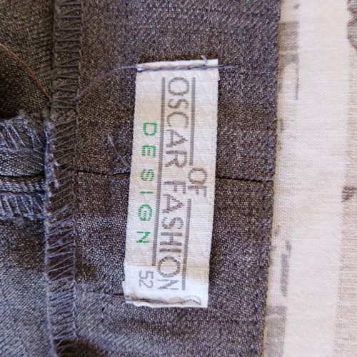 Oscar Fashion Design men's suit pants gray, like new, size L-XL