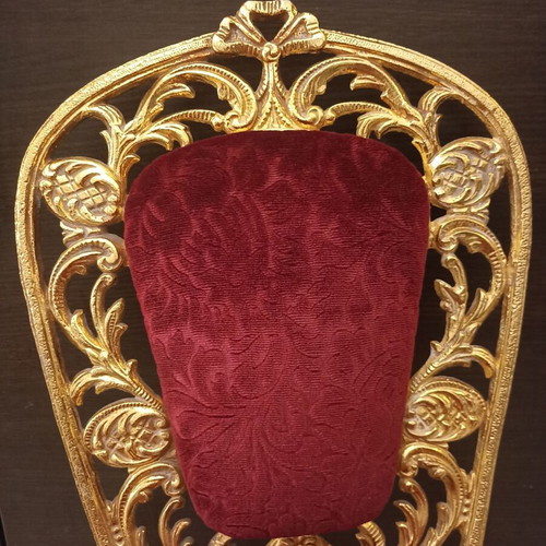 Baroque bronze chair, antique