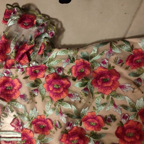Handmade lace top new, multicolor, Greek made