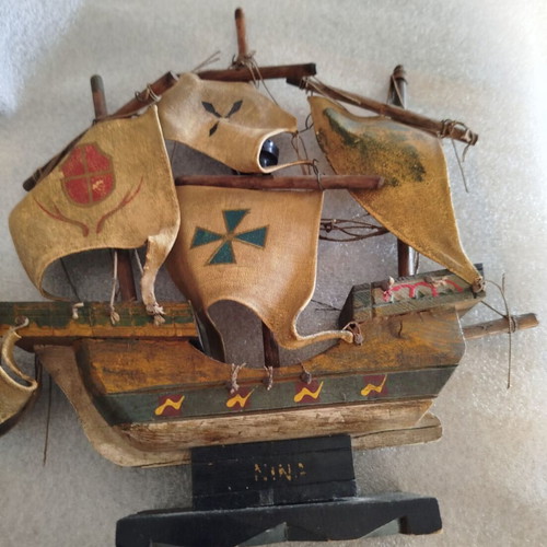 Two vintage ships