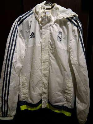 Real Madrid Windbreaker White Like New