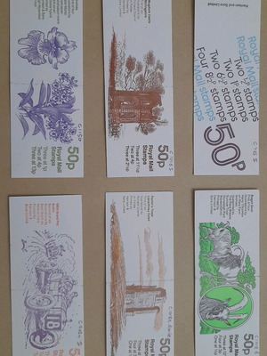 Royal Mail prestige stamp-booklet set of 6 new