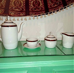 Σερβίτσιο Τσαγιού Πορσελάνης 6 Ατόμων, Royal Porcelain, Gottinghen Bavaria Germany