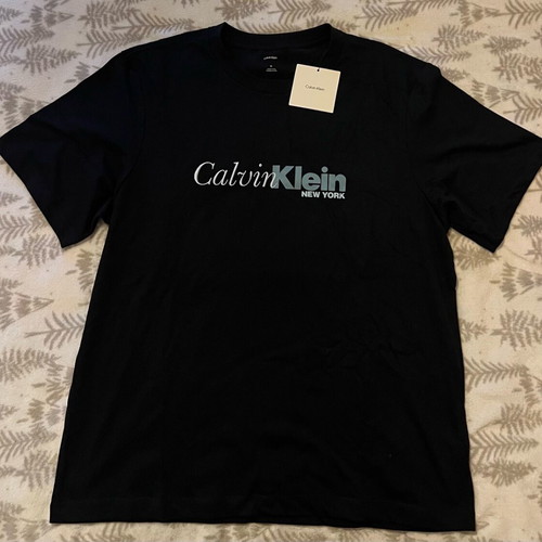 Calvin Klein short-sleeve shirt Medium new, black