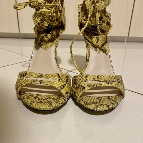 Mango sandals with ankle laces, new, heel height 10cm, size 39