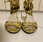Mango sandals with ankle laces, new, heel height 10cm, size 39