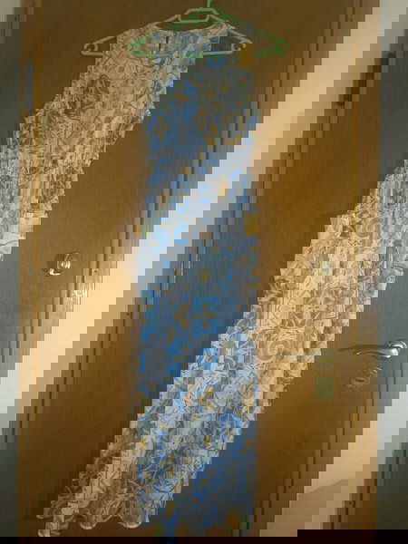 Vintage style Φόρεμα - Lumina - με ιδιαίτερο print με λεμόνια και σχέδια - πλαϊνές τσέπες