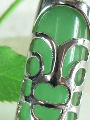 Nephrite Fashion 925 Silver Pendant New