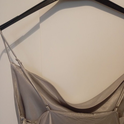 Satin sleep dress Zara like new, viscose, silver