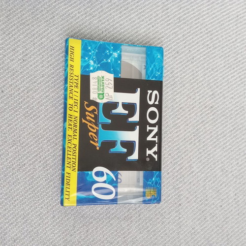 Συλλεκτική κασέτα ήχου Sony EF 60 minutes audio tape καινούργιο, δεκαετίας 1980