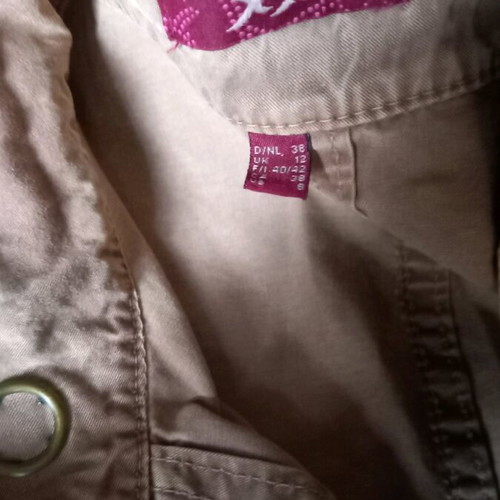 Mexx vintage denim dress with metal buttons like new, beige