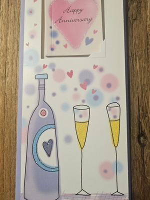 Greeting card new for anniversary