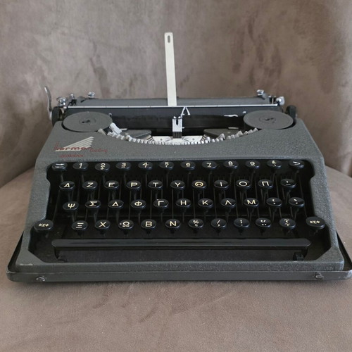 Hermès Baby Paillard Suisse typewriter with Greek keyboard, circa 1938