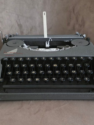 Hermès Baby Paillard Suisse typewriter with Greek keyboard, circa 1938