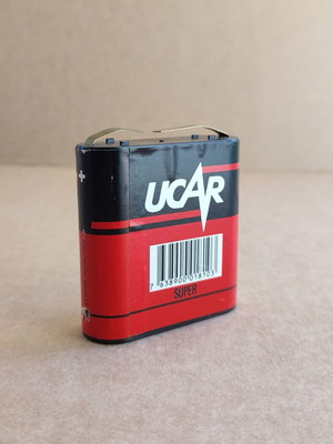 Ucar vintage μπαταρία 4,5V 3R12 μεταχειρισμένη σε εξαιρετική κατάσταση
