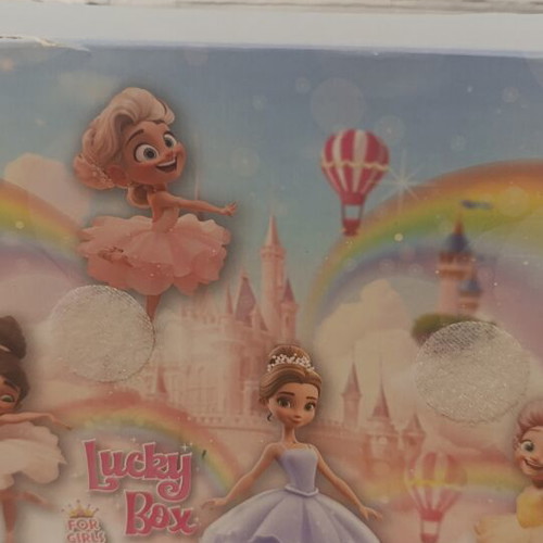 Paper children's jewelry box like new, pink