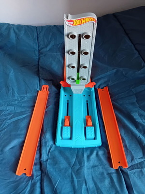 Hotwheels track used with two extensions