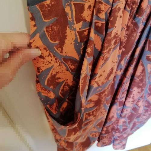 Whistles silk dress like new, gray and orange