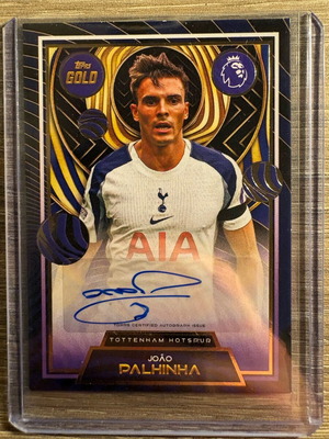 2025-26 Topps Gold Premier League Tottenham Joao Palhinha Auto καινούργιο
