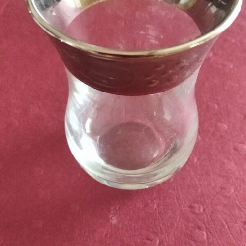 Traditional Turkish tea set new with 6 glasses, 6 saucers, 6 spoons