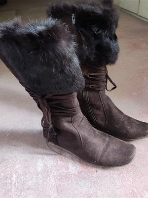 Women's boots used size 37 brown
