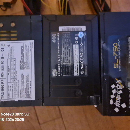 PC parts set with DDR2 and DDR3 RAM, GPUs, CPUs, PSUs, sound card, 40GB HDD