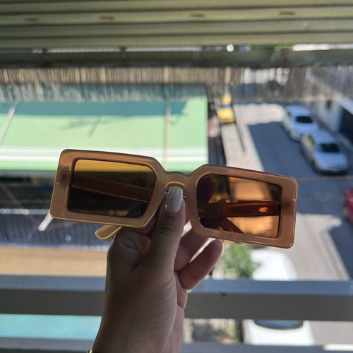 Y2K slim sunglasses set of 2 nude and transparent like new