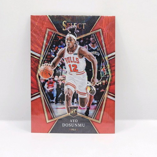 Panini Select Ayo Dosunmu Red Wave Premier Level Rookie Card like new