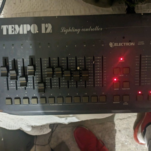Electron lighting console used with wear and 4 missing fader knobs