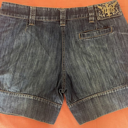 Ysatis vintage women's denim shorts used, size L 40 12, blue