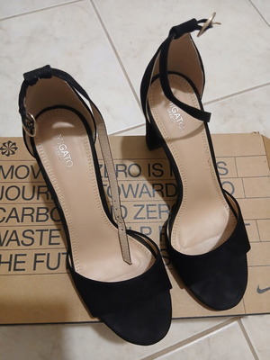 Migato suede sandals size 38, heel 8 cm, like new